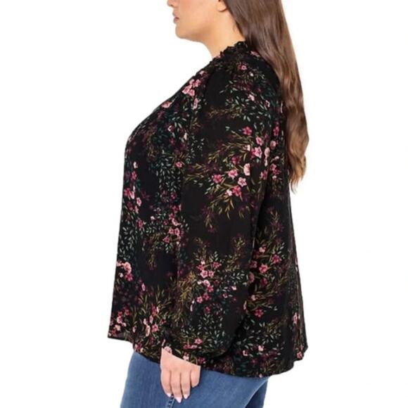 Well Worn Women's Floral Button Front Blouse Size 3X NWT - Picture 4 of 12